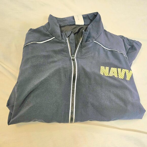 US Navy Running Jacket Jogging Physical-Training USN PT Reflective Size XL Reg - Picture 10 of 11